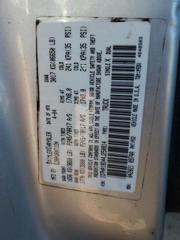 1D7HA18D44J250814 - 2004 DODGE RAM 1500 ST SILVER photo 12