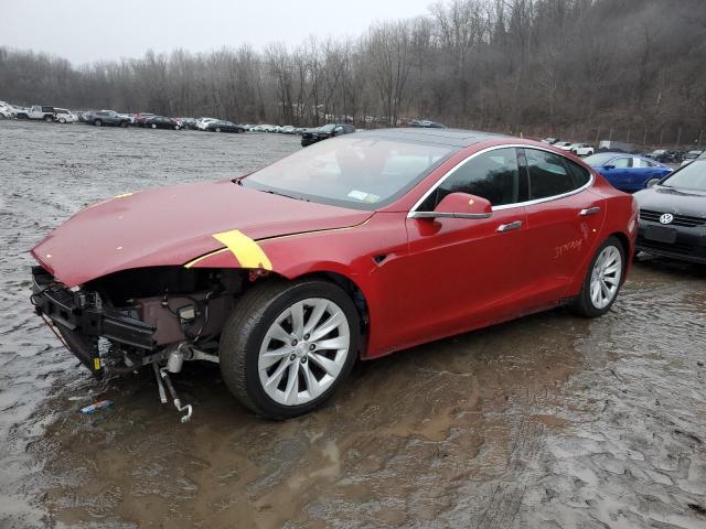 5YJSA1E25GF167861 - 2016 TESLA MODEL S RED photo 1