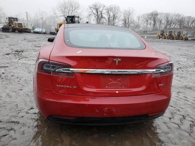 5YJSA1E25GF167861 - 2016 TESLA MODEL S Կարմիր լուսանկար 6