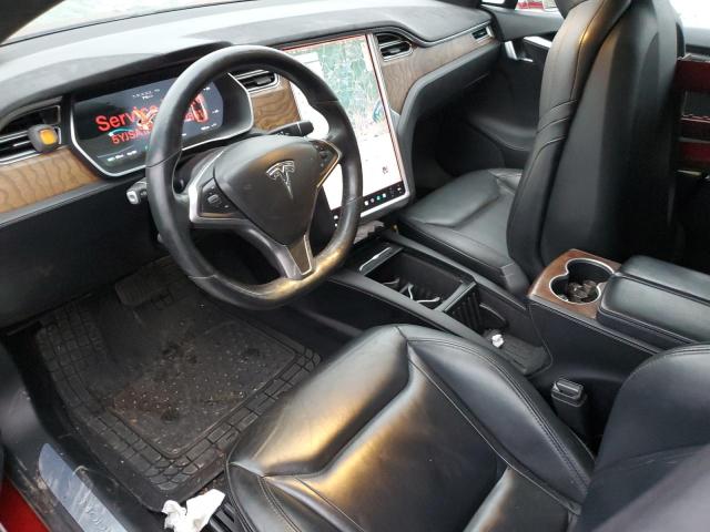 5YJSA1E25GF167861 - 2016 TESLA MODEL S Կարմիր լուսանկար 8