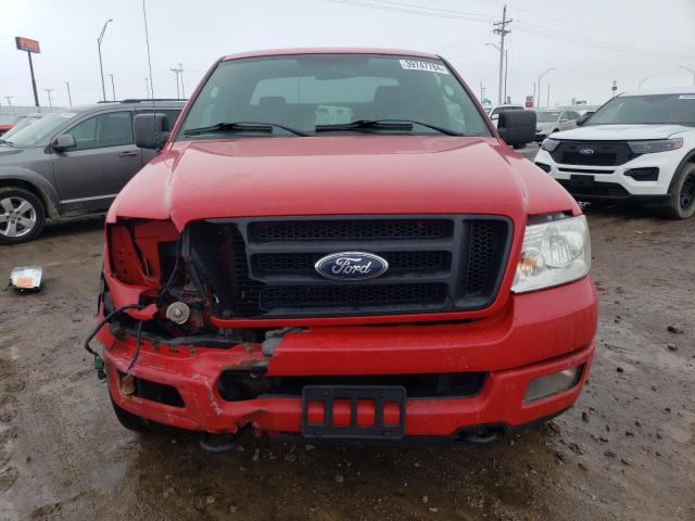 1FTPX14544NC45432 - 2004 FORD F150 RED photo 5