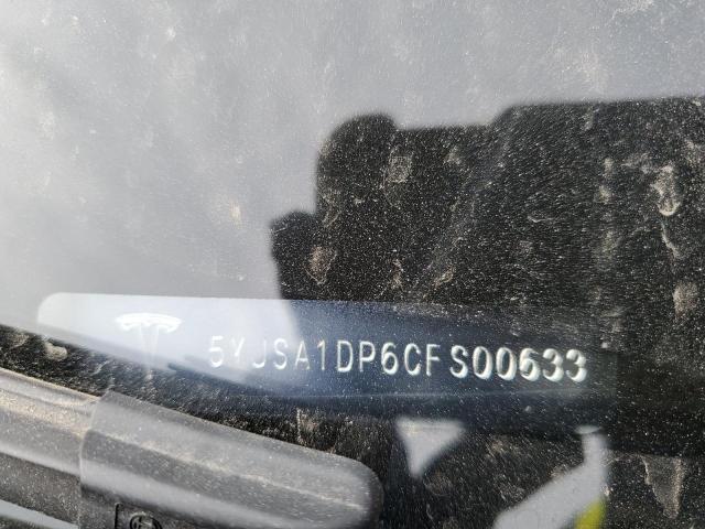 5YJSA1DP6CFS00633 - 2012 TESLA MODEL S ბურგუნდია ფოტო 12