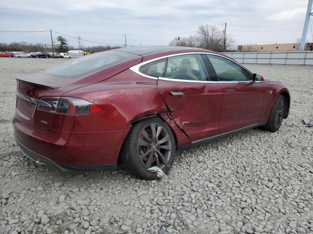 5YJSA1DP6CFS00633 - 2012 TESLA MODEL S ბურგუნდია ფოტო 3