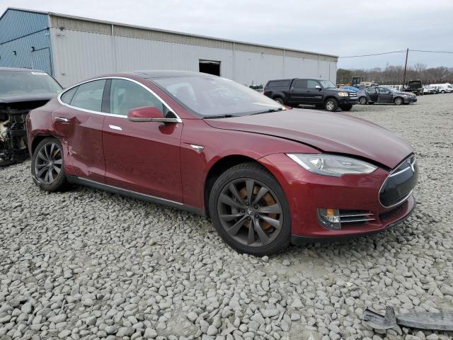 5YJSA1DP6CFS00633 - 2012 TESLA MODEL S ბურგუნდია ფოტო 4