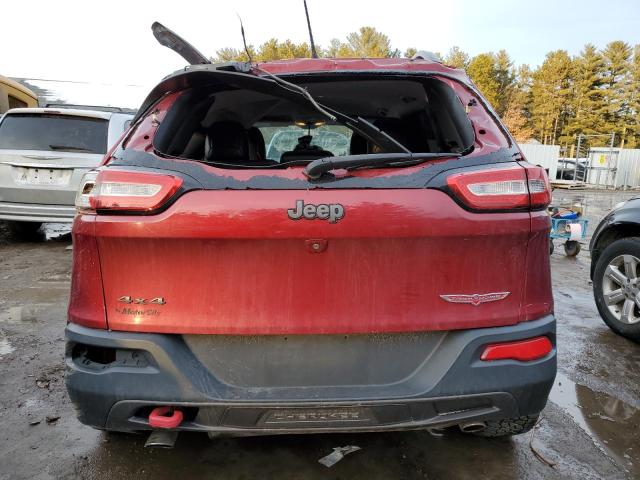 1C4PJMBS0HW501111 - 2017 JEEP CHEROKEE TRAILHAWK RED photo 6