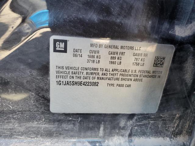 1G1JA5SH9E4223082 - 2014 CHEVROLET SONIC LS 黑色 照片 12