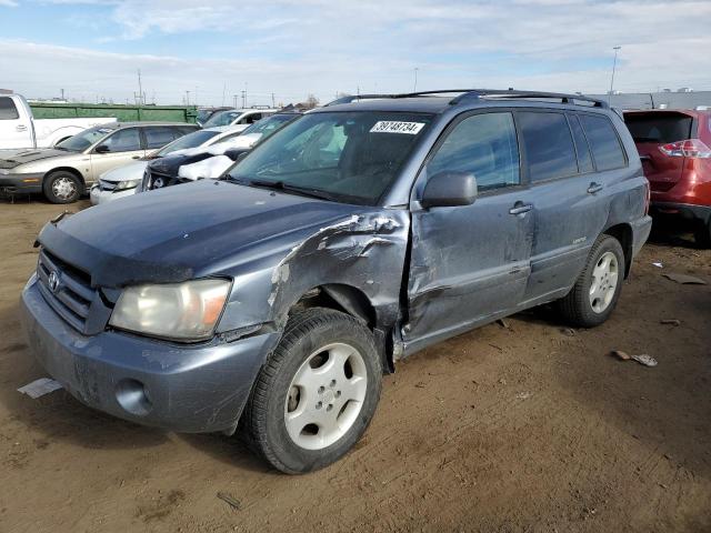 JTEEP21A370218296 - 2007 TOYOTA HIGHLANDER SPORT BLUE photo 1