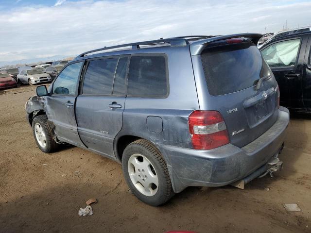 JTEEP21A370218296 - 2007 TOYOTA HIGHLANDER SPORT BLUE photo 2