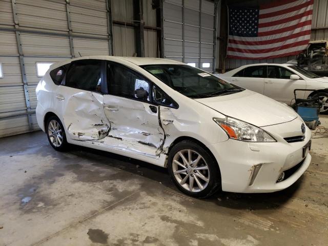 JTDZN3EU2EJ010357 - 2014 TOYOTA PRIUS V WHITE photo 4