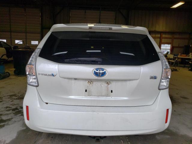 JTDZN3EU2EJ010357 - 2014 TOYOTA PRIUS V WHITE photo 6