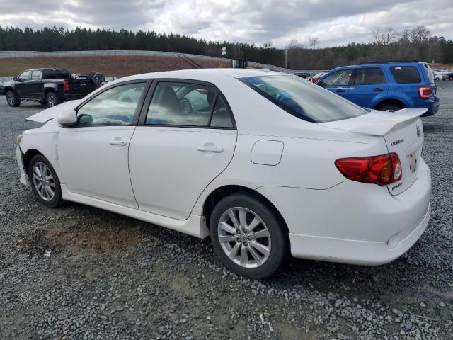 2T1BU40E49C106230 - 2009 TOYOTA COROLLA BASE WHITE photo 2