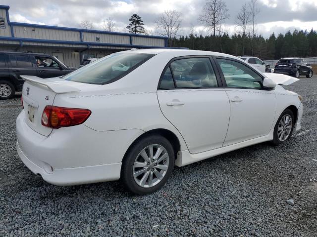 2T1BU40E49C106230 - 2009 TOYOTA COROLLA BASE WHITE photo 3