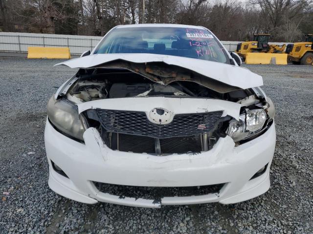 2T1BU40E49C106230 - 2009 TOYOTA COROLLA BASE WHITE photo 5