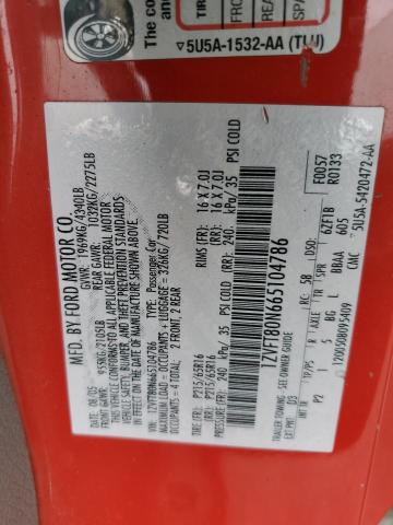 1ZVFT80N665104786 - 2006 FORD MUSTANG RED photo 12