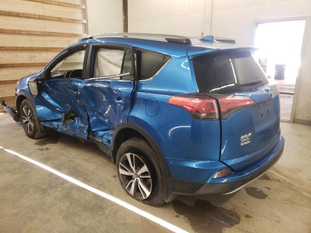 JTMWFREV8JJ742191 - 2018 TOYOTA RAV4 ADVENTURE BLUE photo 2