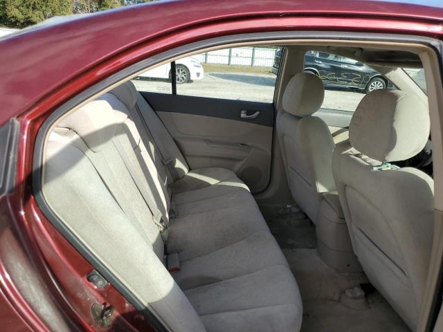 5NPEU46F07H197133 - 2007 HYUNDAI SONATA SE BURGUNDY photo 10