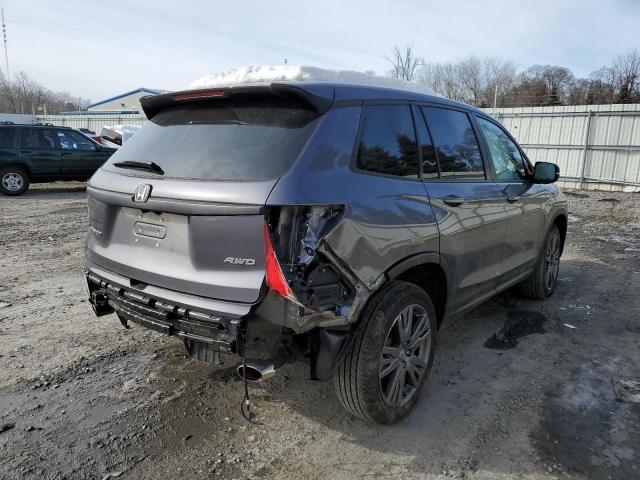 5FNYF8H51LB020747 - 2020 HONDA PASSPORT EXL BLUE photo 3