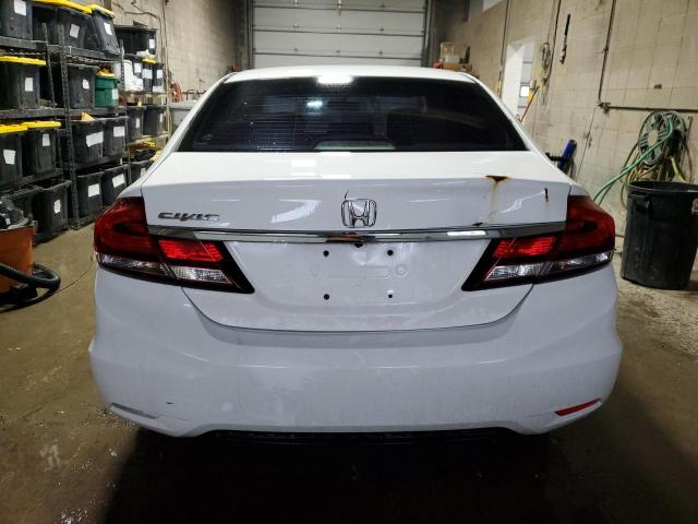 19XFB2F52DE044694 - 2013 HONDA CIVIC LX WHITE photo 6