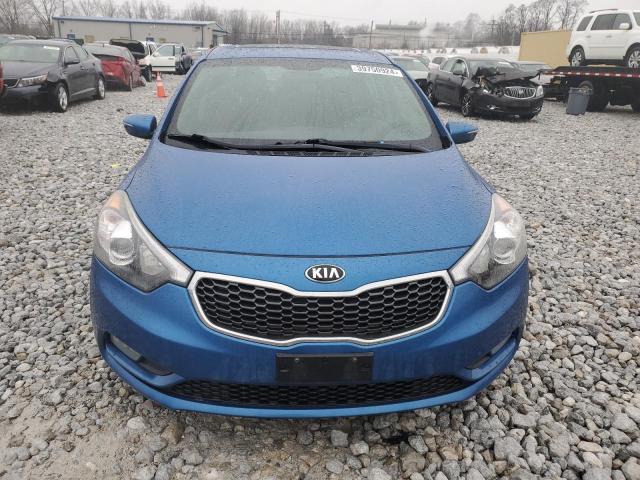 KNAFX4A81F5365166 - 2015 KIA FORTE EX BLUE photo 5