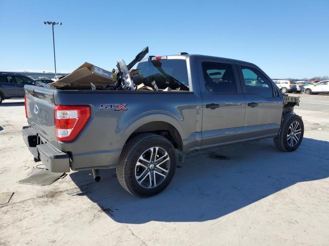1FTEW1C59NKF21781 - 2022 FORD F150 SUPERCREW GRAY photo 3