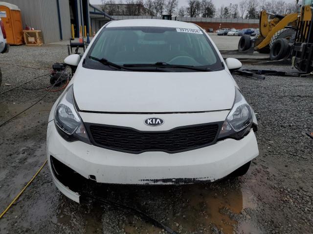 KNADM4A35E6326786 - 2014 KIA RIO LX WHITE photo 5