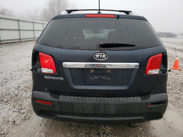 5XYKT4A61DG329901 - 2013 KIA SORENTO LX BLUE photo 6