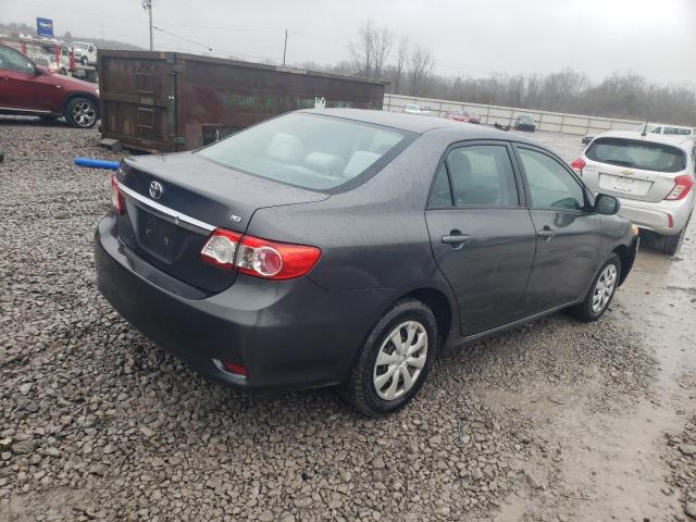 2T1BU4EE4BC700752 - 2011 TOYOTA COROLLA BASE GRAY photo 3