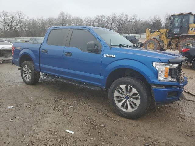 1FTEW1EP6JKF21276 - 2018 FORD F150 SUPERCREW BLUE photo 4