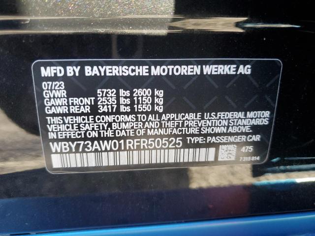 WBY73AW01RFR50525 - 2024 BMW I4 EDRIVE4 BLACK photo 12