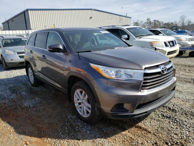 5TDZARFH3ES004974 - 2014 TOYOTA HIGHLANDER LE GRAY photo 4