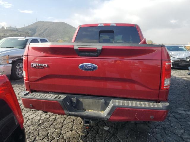 1FTEW1CP1HKC29953 - 2017 FORD F150 SUPERCREW RED photo 6