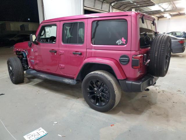 1C4JJXP65MW850228 - 2021 JEEP WRANGLER U SAHARA 4XE PINK photo 2