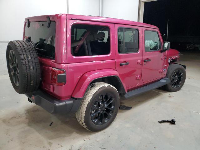 1C4JJXP65MW850228 - 2021 JEEP WRANGLER U SAHARA 4XE PINK photo 3