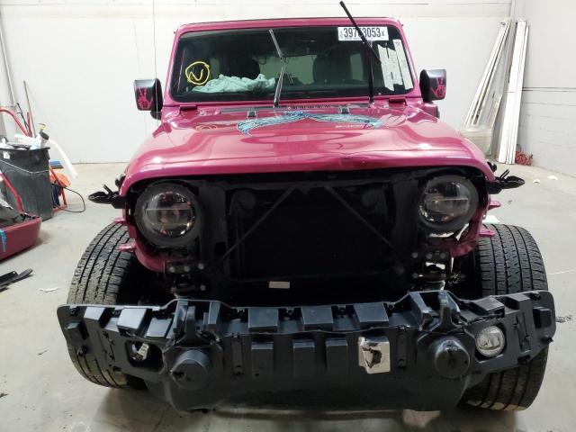 1C4JJXP65MW850228 - 2021 JEEP WRANGLER U SAHARA 4XE PINK photo 5