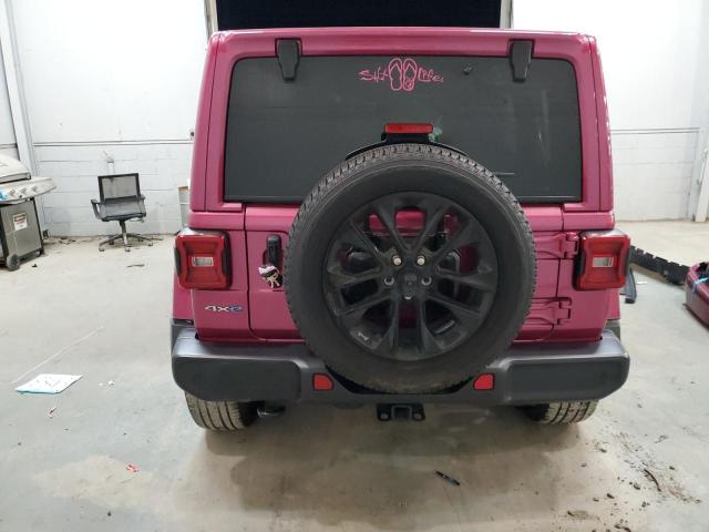 1C4JJXP65MW850228 - 2021 JEEP WRANGLER U SAHARA 4XE PINK photo 6