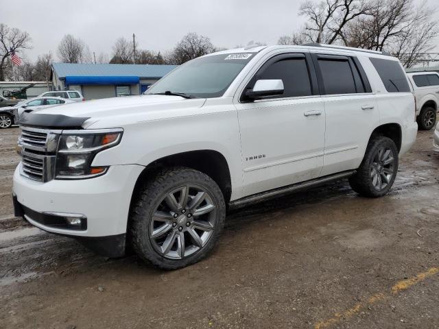 1GNSKCKC0FR640765 - 2015 CHEVROLET TAHOE K1500 LTZ WHITE photo 1