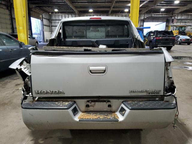 2HJYK16518H526887 - 2008 HONDA RIDGELINE RTL SILVER photo 6