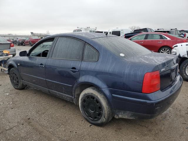 WVWMA63B1XE181587 - 1999 VOLKSWAGEN PASSAT GLS BLUE photo 2