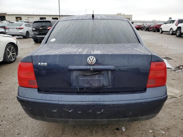 WVWMA63B1XE181587 - 1999 VOLKSWAGEN PASSAT GLS BLUE photo 6