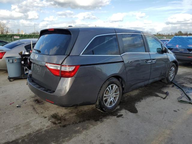 5FNRL5H61CB145459 - 2012 HONDA ODYSSEY EXL CHARCOAL photo 3