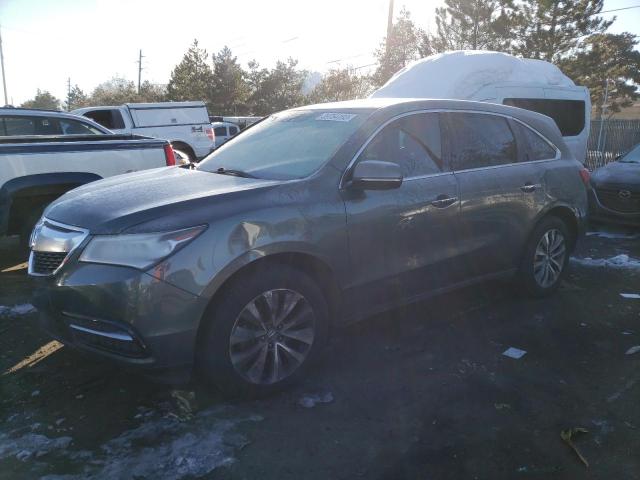 5FRYD4H47EB032568 - 2014 ACURA MDX TECHNOLOGY SILVER photo 1