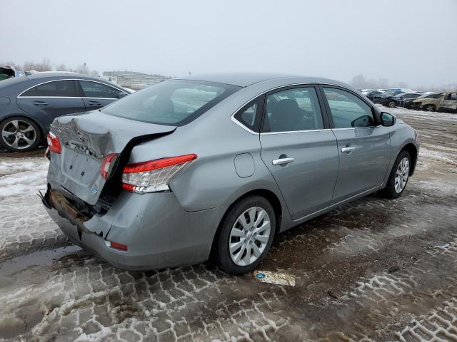 3N1AB7APXDL759687 - 2013 NISSAN SENTRA S GRAY photo 3