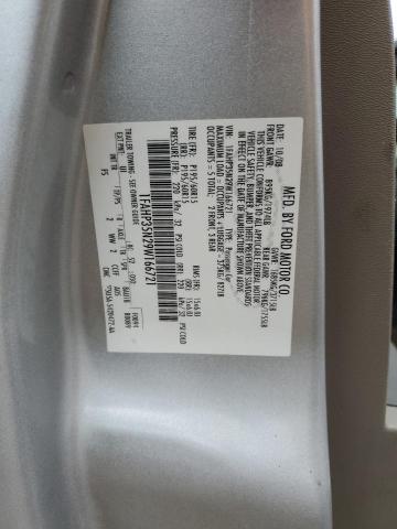 1FAHP35N29W166721 - 2009 FORD FOCUS SE SILVER photo 12