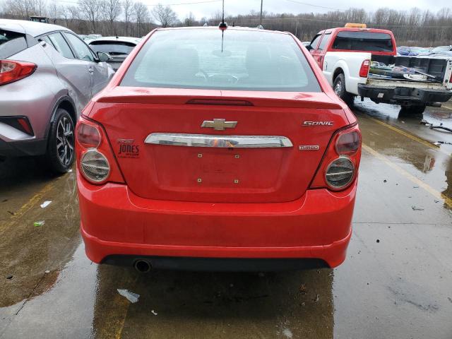 1G1JG5SB3F4136841 - 2015 CHEVROLET SONIC RS RED photo 6