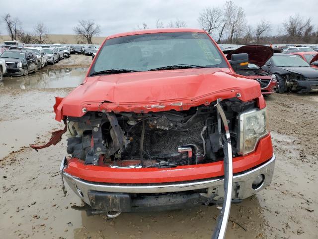 1FTFW1EF3DFB23225 - 2013 FORD F150 SUPERCREW RED photo 5