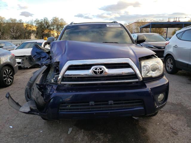 JTEZU14R670092280 - 2007 TOYOTA 4RUNNER SR5 BLUE photo 5