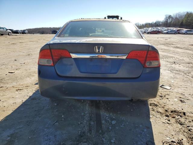 2HGFA16399H346783 - 2009 HONDA CIVIC VP BLUE photo 6