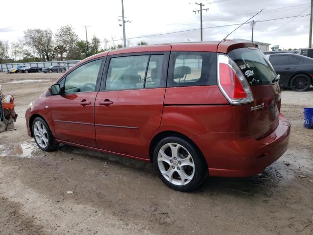 JM1CR293580300205 - 2008 MAZDA 5 RED photo 2