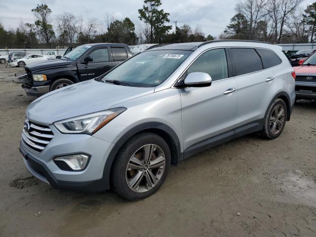 KM8SR4HF8EU083073 - 2014 HYUNDAI SANTA FE GLS SILVER photo 1