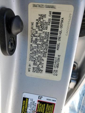 5YFBU4EE0CP045894 - 2012 TOYOTA COROLLA BASE SILVER photo 12